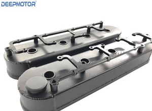 Cubiertas de válvula de aluminio fabricadas Deepmotor LS1 LS6 + soportes de bobina negras - Imagen 1 de 9