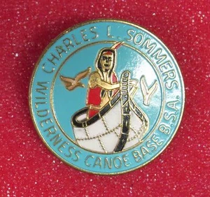 Charles L. Sommers Wilderness Canoe Base BSA Neckerchief Slide [KS-293] - Picture 1 of 1