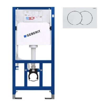 WC  Vorwandelement ,Spülkasten Geberit  Bedienungsplatte  Geberit Delta 01 - Bild 1 von 4