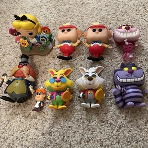 Disney Funko Pop Lot of 8 - Alice In Wonderland, Blacklight White Rabbit, Etc - Picture 1 of 4