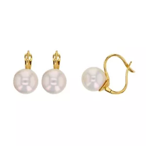 Pendientes Oro 750 2 Perlas Agua Dulce (AAA) Pendientes Pendientes Pendientes Perlas - Imagen 1 de 1