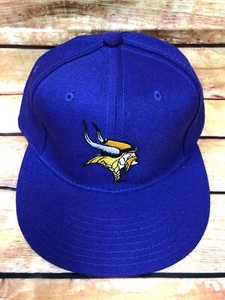 NOS Vintage MINNESOTA VIKINGS NEW ERA 7 Fitted Hat Cap NFL (d80A) - Picture 1 of 8
