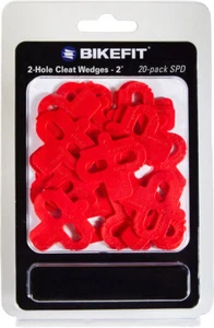 BikeFit Cleat Wedge - MTB/SPD Compatible, 2-Hole, 2 Degree, 20-Pack - Picture 1 of 1