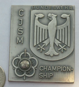 Alemán, Bundeswehr International campeonato militar br premio, placa 61x50mm - Imagen 1 de 2
