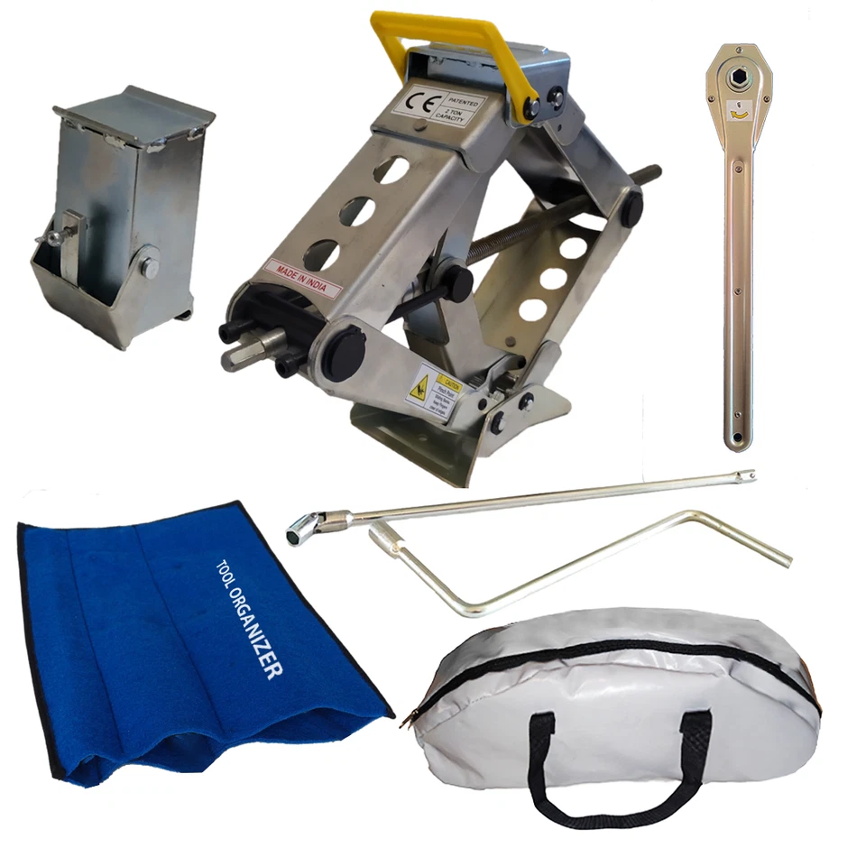 Gortech Heavy Duty 2 Ton Scissor Jack Kit - Up To 4 Ton Vehicles, 23in Lift - Image 1 of 4