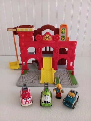 Hasbro Tonka Fire Station Playset 2009 Fold & Go Toy With Truck Accessories  - Image 1 of 4