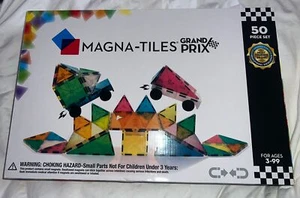 The Original 3D MAGNA-TILES -Frost Color- 50 Pcs. GRAND PRIX-Building Tiles - Picture 1 of 4
