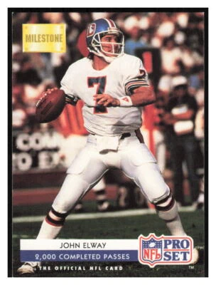 1992 Pro Set #25 John Elway - Denver Broncos - Image 1 of 2