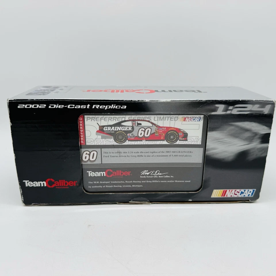 Greg Biffle #60 Grainger 2001 Ford Taurus Team Caliber Preferred Die Cast 1/24 Foto 1 de 4