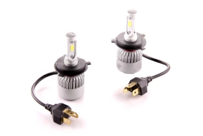Pair H4 (9003) LED headlights Conversion bulbs, Hi/Lo Beam 6000k - Image 1 of 2