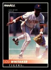 1992 Pinnacle Card # 29 Lou Whitaker Detroit Tigers Baseball Card MINT condition - Picture 1 of 2