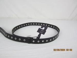 Ava & Viv Women's 2X Grommet Belt Black New - Picture 1 of 13