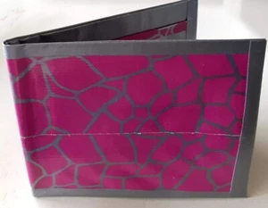 Cartera Pato Cinta Conducta Doble Plegable Jirafa Rosa - Imagen 1 de 2