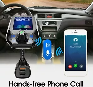 KIT VIVAVOCE display 1,8" FM MP3 USB PER AUTO BLUETOOTH CARICABATTERIE TABLET - Imagen 1 de 10