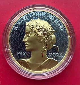 PEACE DOLLAR 1 Oz Silber Münze 1$ Canada 2024, Ultra High Relief, Zertifikat - Bild 1 von 6