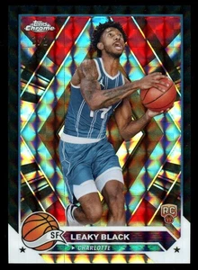 2023-24 Topps cromo negro refractor geométrico #51 negro con fugas/2 novato radiocontrol - Imagen 1 de 2