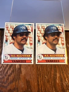 2 ct. Reggie Jackson 1979 Topps Card Lot #21 NM Range New York Yankees HOF - Picture 1 of 5