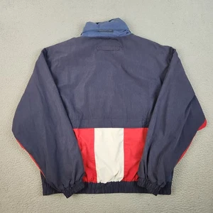 VTG North Bay Sailing Jacket Mens Large Blue Red Colorblock 90's Boating Yacht - Picture 1 of 12