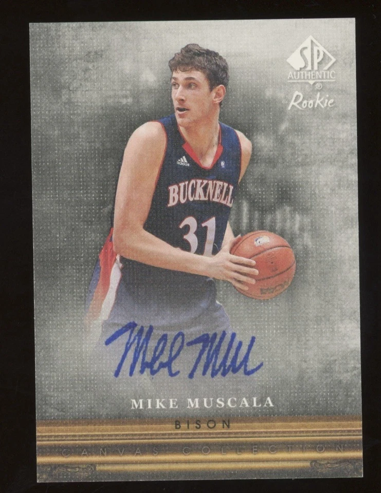 2013-14 Upper Deck SP Authentic Canvas Rookie Auto Mike Muscala #CC-54 - Image 1 of 2