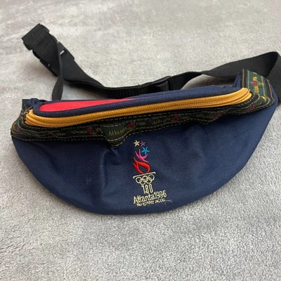 Vintage 1996 Atlanta Olympics Fanny Pack Multi Color Adjustable Waist - Image 1 of 4