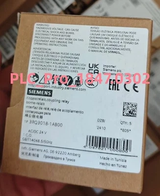 Relé SIEMENS 3RQ3018-1AB00 1 PIEZA Nuevo SIEMENS 3RQ30181AB00 Envío Rápido Foto 1 de 4