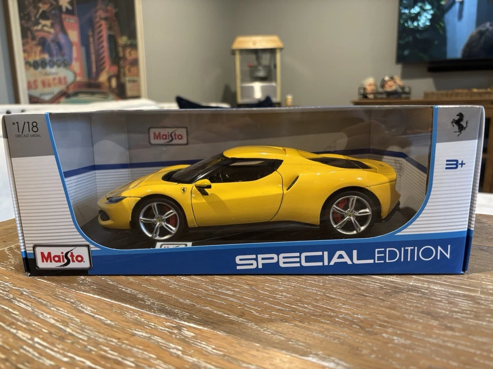 Maisto Ferrari 296 GTB | 1:18 Amarillo | Nuevo en caja Foto 1 de 1