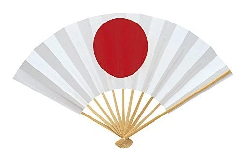 ASAKUSA Hinomaru Folding Fan Japanese Traditional Sensu Approx. 27 cm - Image 1 of 1