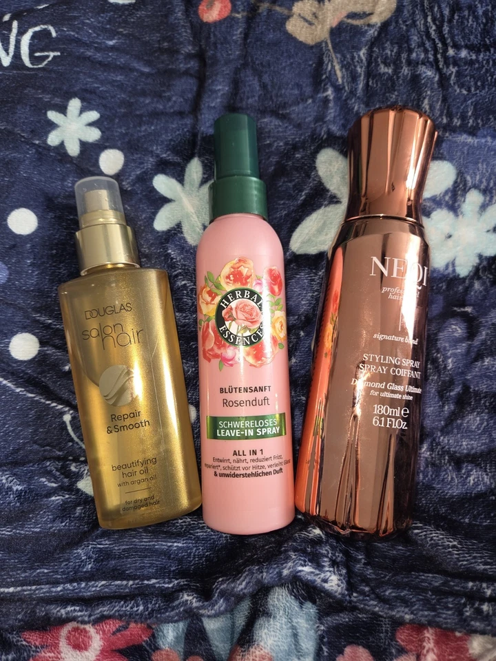 3x Haarpflege Hitzeschutz Douglas Hair Oil NEQI styling Herbal Leave In Spray - Bild 1 von 1