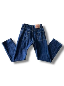 Jeans denim vintage Y2K 00s Levi's 505 gamba dritta regular fit 31x30 (30x30,5) - Foto 1 di 17