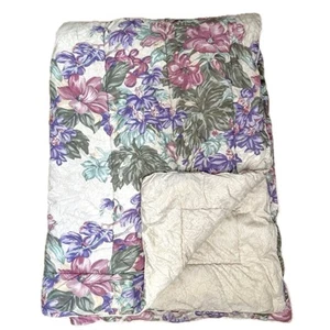 Vintage Croscill Floral Wendebettdecke Twin XL 68 x 90 cm Cottagecore - Bild 1 von 8