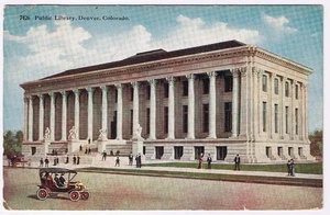 Postkarte Denver Colorado Öffentliche Bibliothek - Bild 1 von 2