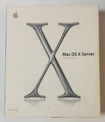 Apple Mac OS X Server 10.2 Jaguar 10-Client Full Retail Box Set (2002) Complete - Image 1 of 4