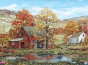 White Mountain Puzzles Autumn Friends - 1000-teiliges Puzzle für gemütlichen Spaß! - Bild 1 von 7