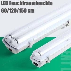 LED Leuchtstoffröhre Feuchtraumleuchte T8 Tube Komplett Röhrenlampe 60/120/150cm - Bild 1 von 18