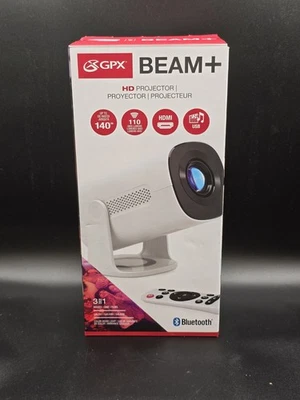 GPX BEAM+ HD Projector, 1280 X 720 Resolution, 110 ANSI Lumens, 140 In Image - Image 1 of 4