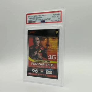 PSA 10 - Charles Leclerc - Ferrari Red - #LE5UR - POP 7 - Picture 1 of 4