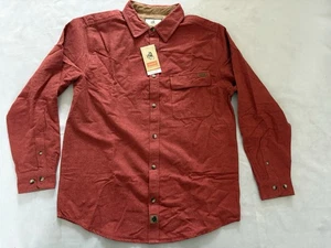 Legendary Whitetails Men's Long Sleeve Flannel Corduroy Lining Shirt Mens Large - Picture 1 of 16
