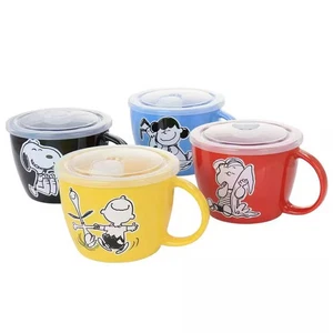 Gibson Peanuts 70 aniversario 4 piezas de gres 23,5 oz juego de tazones de sopa con ventilación - Imagen 1 de 8