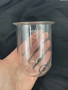 "Antigua pantalla de vidrio globo ventilado de colección para lámpara de gas Welsbach luz 3 1/16"" ~ reflejo" - Imagen 1 de 15