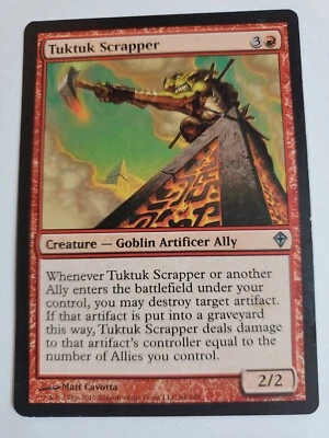 MTG Magic The Gathering Card Tuktuk Scrapper Creature Goblin Artificer Ally Red - Image 1 of 2