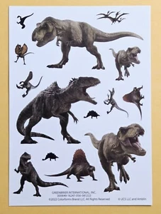 Jurassic World Sticker Single Sheet - Picture 1 of 1