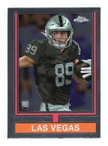 BROCK BOWERS 2024 TOPPS CHROME RC #74TF-12 RAIDERS TE - Picture 1 of 2
