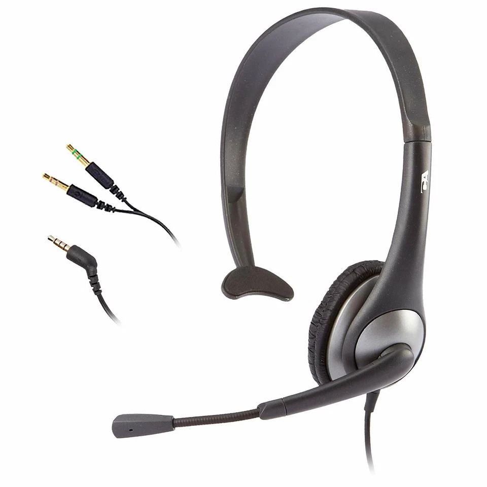 Cyber Acoustics AC-104 Over the Head Headset with Mic  - Image 1 of 1