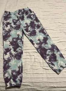 Art Class Brand from Target Tie Dye Blue Purple Sweatpants Girls Size L 10/12 - Picture 1 of 6