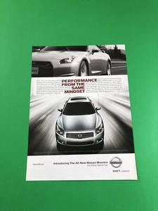 2008 2009 NISSAN DATSUN MAXIMA GTR GT-R ORIGINAL PRINT AD ADVERTISEMENT PRINTED - Picture 1 of 1