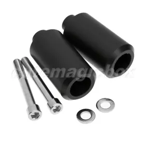 Black Motorcycle Frame Sliders Crash Set Kit For Yamaha FZ1 FAZER 1000 2006-2008 - Picture 1 of 12