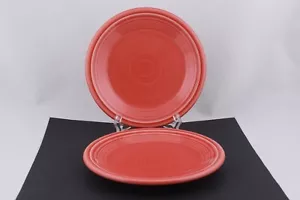 SET OF 2 FIESTA POTTERY BREAD & BUTTER PLATES IN PERSIMMON COLOR - MINT - Picture 1 of 4