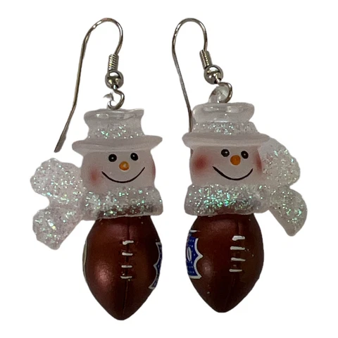 NFL Los Angeles Rams Snowman Dangle Earrings Cover