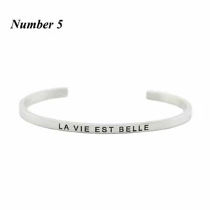 Brazalete brazalete mantra LA VIE EST BELLE - Imagen 1 de 1
