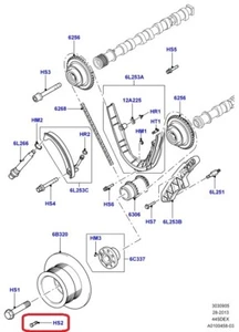 (1) GENUINO LAND ROVER LR007566 manivela polea perno/tornillo 02-12 Range Rover 4,4 L - Imagen 1 de 3